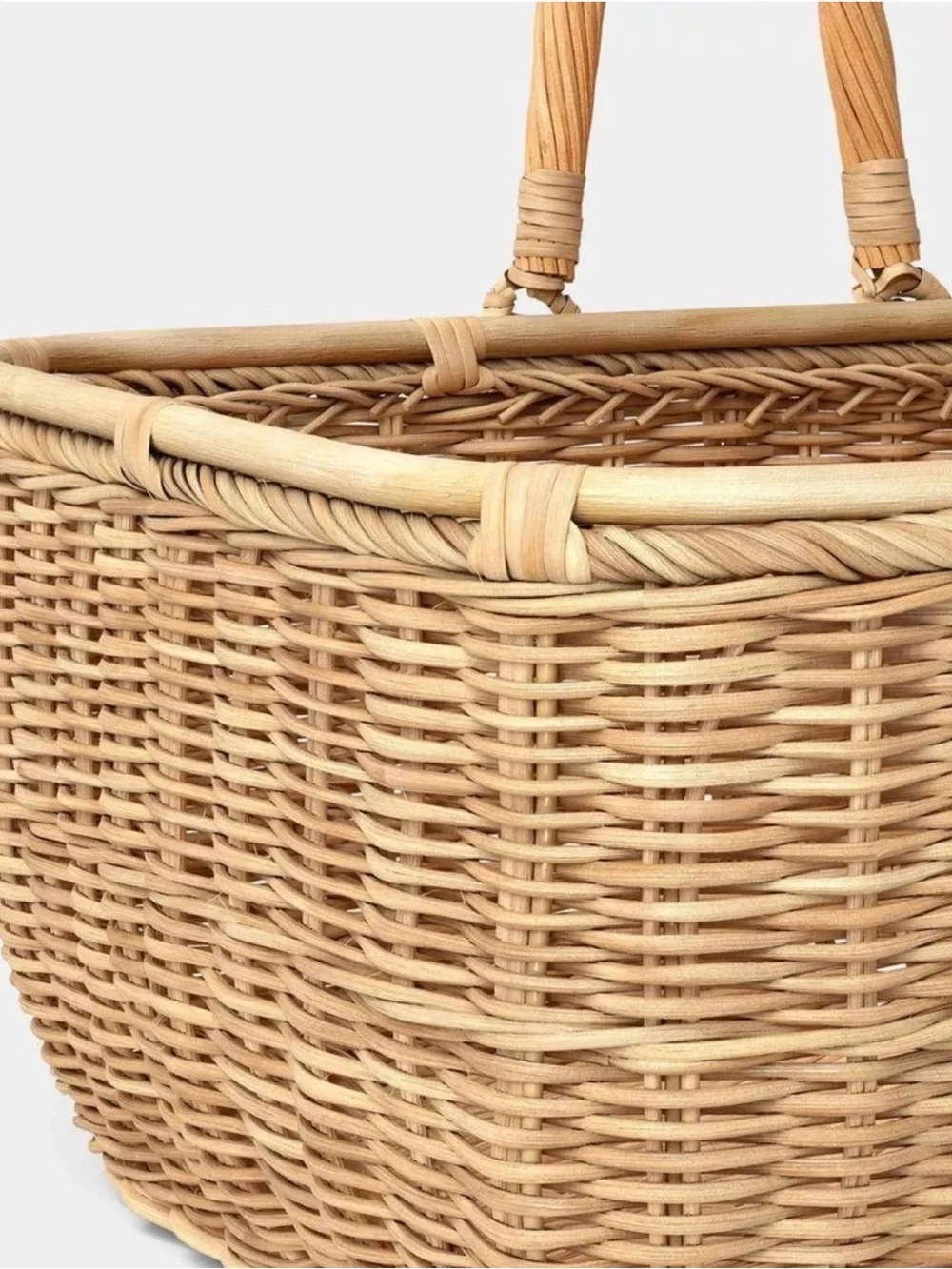 NEW! Threshold Woven Rattan Picnic Basket